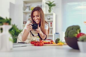 Food Blogger At Work photo