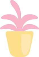 Pink plant, illustration, on a white background. vector