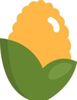 Yellow corncob,illustration, vector, on a white background. vector