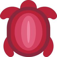 Beautiful red turtle, illustration, vector, on a white background. vector