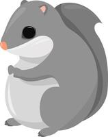 Japanese squirrel , illustration, vector on white background