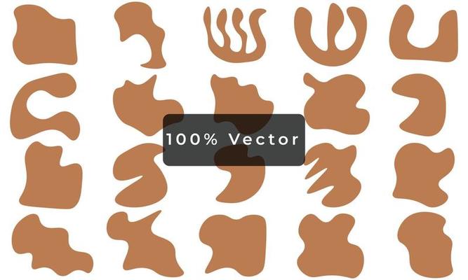 aesthetic set shape can be used for background and boho ornaments