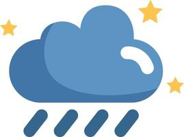 Light rain cloud, illustration, vector, on a white background. vector