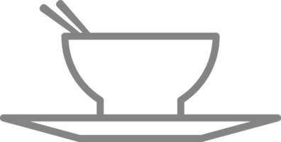 Bowl of soup, illustration, on a white background. vector