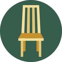 Wooden chair, illustration, vector, on a white background. vector