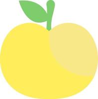 Spring apple, illustration, vector on a white background.