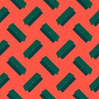 Open door, seamless pattern on red background. vector