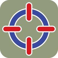 Police target, illustration, vector on a white background.