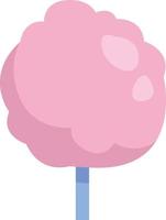 Pink cotton candy, illustration, vector on a white background.