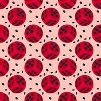Dices pattern, seamless pattern on red background. vector