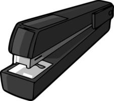 A big stapler in grey, illustration, vector on white background.