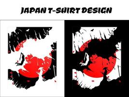 samurai salta para atacar, diseño de camisetas japonesas, silueta para un tema japonés, caballero, samurai masculino, silueta japón samurai vector