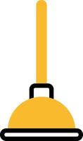 Toilet plunger, illustration, vector on a white background.