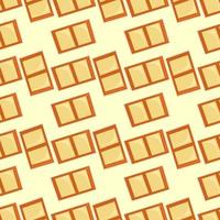 Canvases on wood pattern, seamless pattern on yellow background. vector