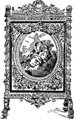 Fire Screen, vintage illustration.
