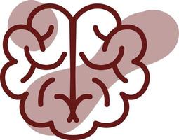 Brain health, illustration, vector on a white background.