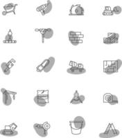 Construction tools, illustration, vector, on a white background. vector