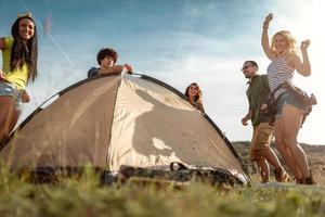 Setting Up A Tent photo