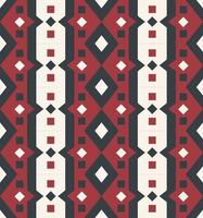 Geometric colorful stripes pattern. Geometric red-white stripes seamless pattern background. Ethnic geometric stripes pattern. Use for fabric, interior decoration element, upholstery, wrapping. vector