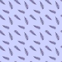 Seamless pattern with fir branches. Vector illustration of spruce twigs for Christmas and New Year. Winter print for wrapping, cover and fabric.