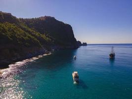 Boat and sea view in Alanya. great images photo