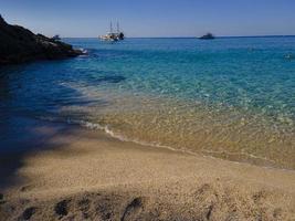 world famous Alanya Cleopatra beach. aerial photo of the beach. amazing summer vacation