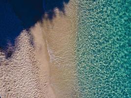 world famous Alanya Cleopatra beach. aerial photo of the beach. amazing summer vacation