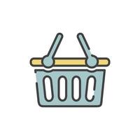 shopping basket icon illustration vector