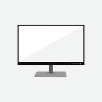 vector de icono de monitor de computadora y pantalla