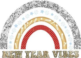 vibraciones de año nuevo vector