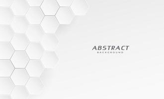 geometric hexagon concept white background vector