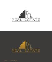 Ilustración de vector de concepto de bienes raíces de logotipo, logotipo de empresa, logotipo de muebles