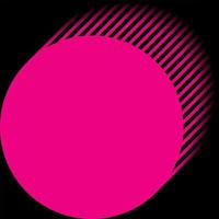 Abstract illustration of geometric pink and black colors with blank space. photo