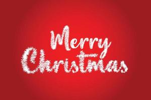 Merry Christmas Background with Typography And Text Effect vector