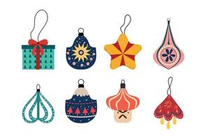 Set of Christmas Toys vector