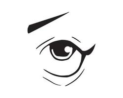 Vector illustration of Eyes Expression