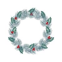 Vector illustration of Christmas Wreath