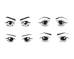 Eyes Expression Set vector