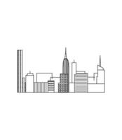 ilustración vectorial de nueva york vector