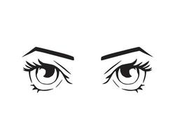 Vector illustration of Eyes Expression