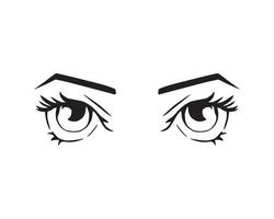 Vector illustration of Eyes Expression