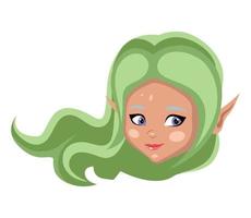 Fairy girl avatar vector