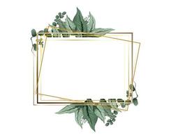 Frame with flower vector