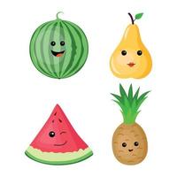 conjunto de frutas vector