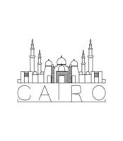 ilustración vectorial de el cairo vector