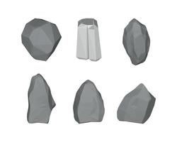 3D Stones Set vector