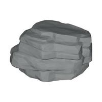 Vector illustration of 3D Stone