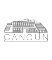 ilustración vectorial de cancún vector