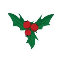 Vector illustrator of Christmas holly berry.