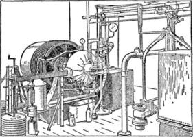 Calorimetry, vintage illustration. vector